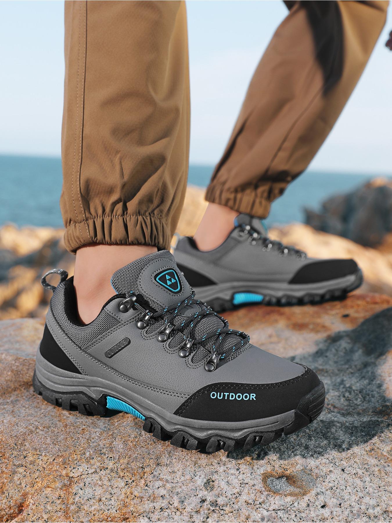 Men's Outdoor Hiking Shoes, Autumn/Winter Sneakers for Men and Teens, High Quality Wear-Resistant Casual Outdoor Shoes, Thick-Soled Couple's All-Season Fashion Hiking Shoes