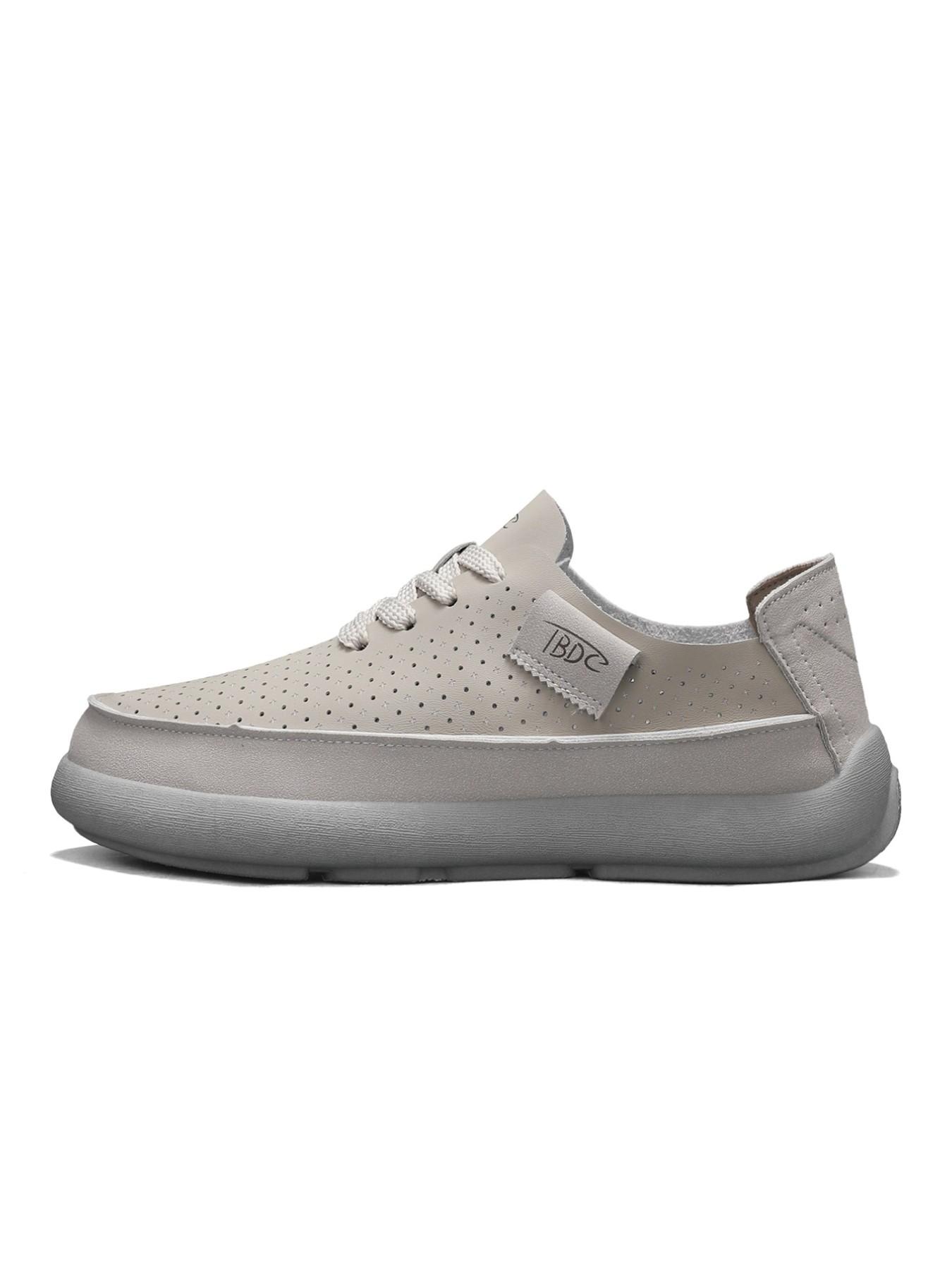 Breathable Two-Way Design Shoes, Soft Sole Slip-On Lazy Person Shoes, Versatile Commuter Shoes, Hole-Punched Casual Footwear