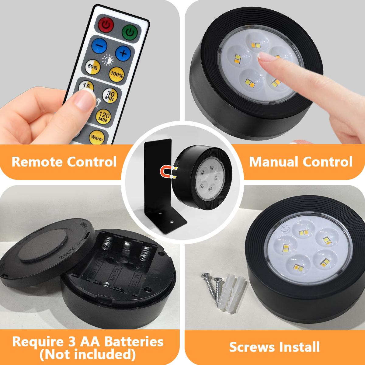 LED Wireless Picture Light with Timer, Adjustable Brightness Art Display Lamp, 3 Lighting Modes for Portraits, Wall Decor, Art Frames, Decorative Lighting