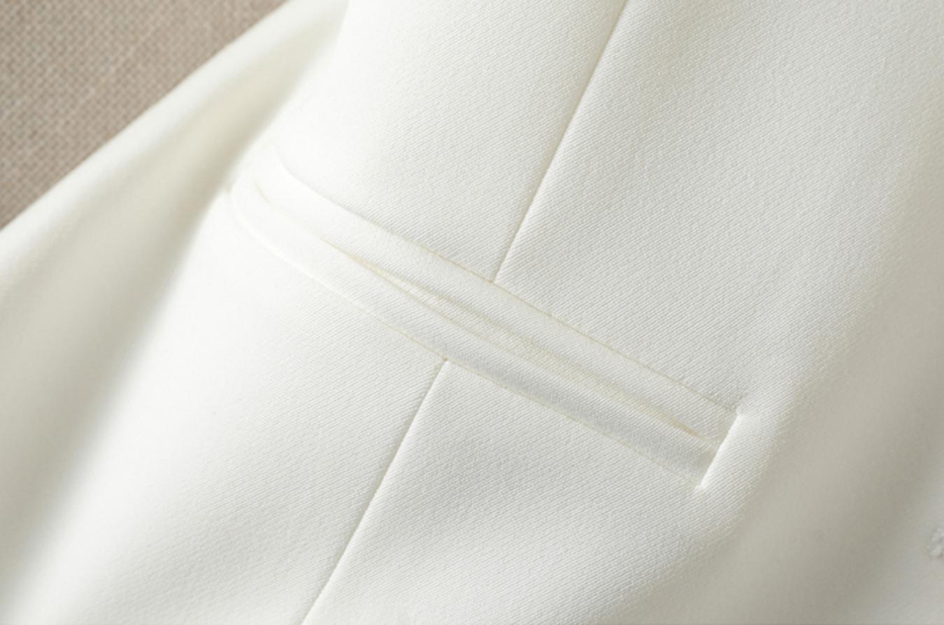 Women's Solid Button Front Pocket V Neck Suit Vest, Elegant Sleeveless Suit Vest for Work Office Business, Ladies Spring & Fall Clothes