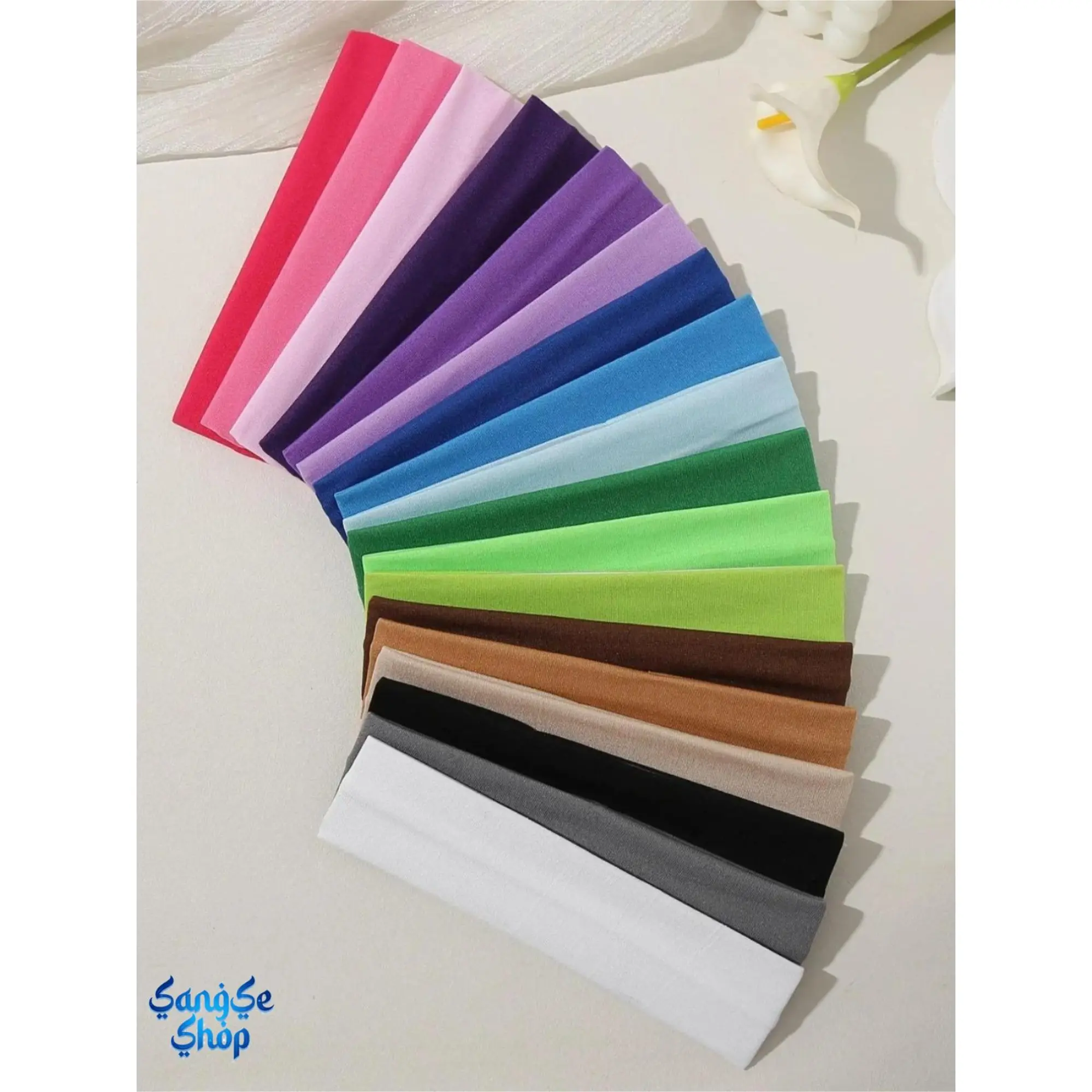 Female Sporty Chic 1-Size Sports Headbands - Multicolor, Elastic, Non-Slip, Sweat-Wicking, Quick Dry All-Season Fitness Hair Accessories for Workout Training