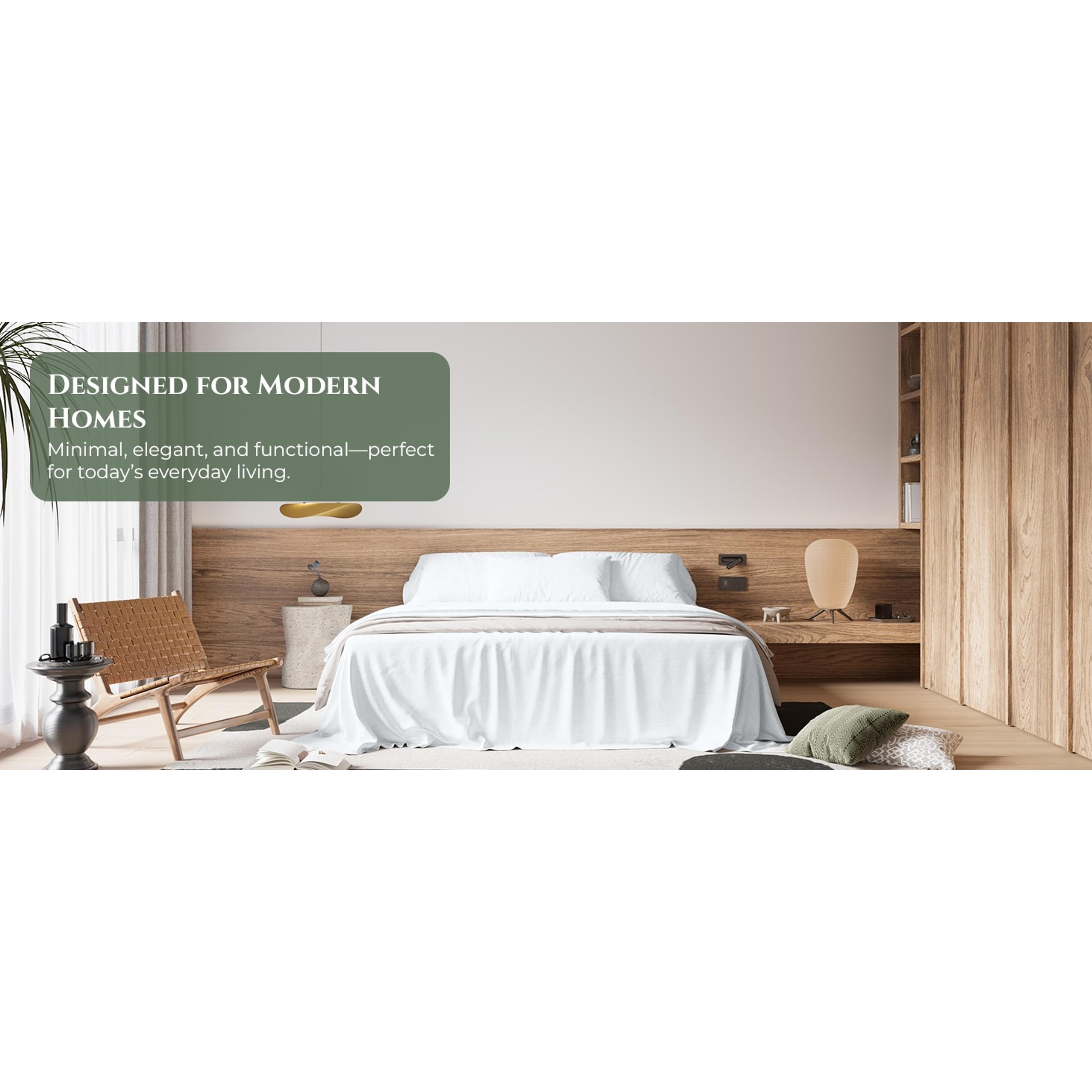 100% Organic Cotton King Size Flat Sheet - Percale Top Sheet - Lightweight & Super Soft White Bed Sheet Only (105" x 102", White)Gift