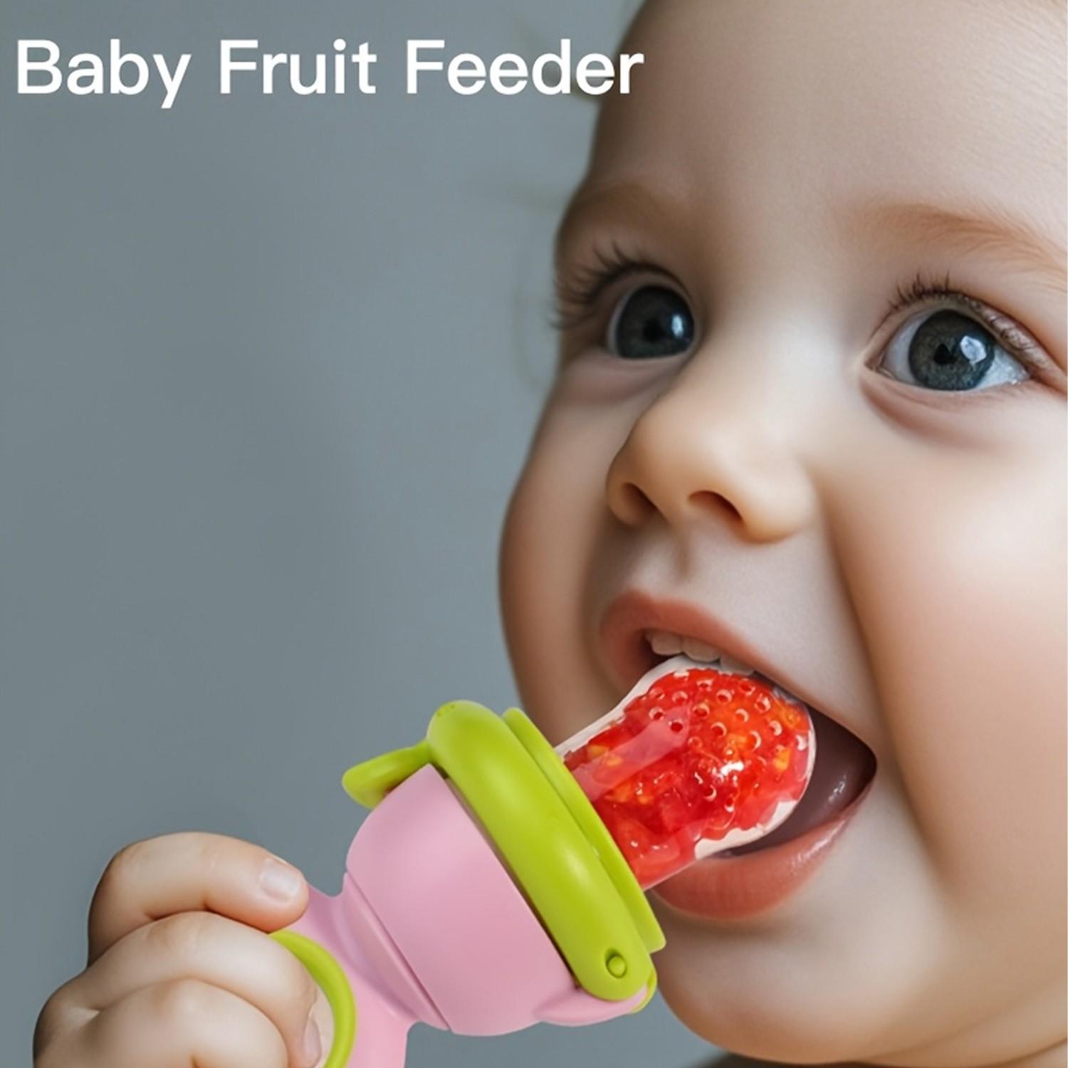 Dinosaur Theme Silicone Baby Juice Feeder, Rotating Push Type, Food Grade Material, Suitable for Toddlers, Leak-Proof Fruit & Meal Dispenser