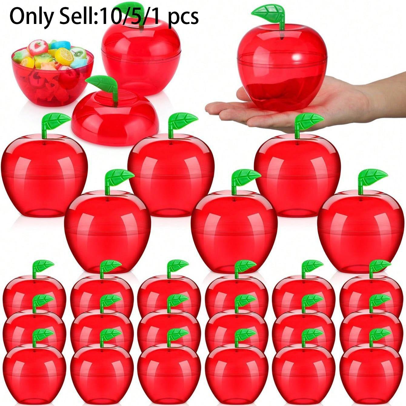 Plastic Apple Containers Wholesale Candy Box Stand, Thank You Gift for Kids, Christmas Party Return Gifts, Teacher Appreciation, Birthday Gift Box, Party Gift Packs