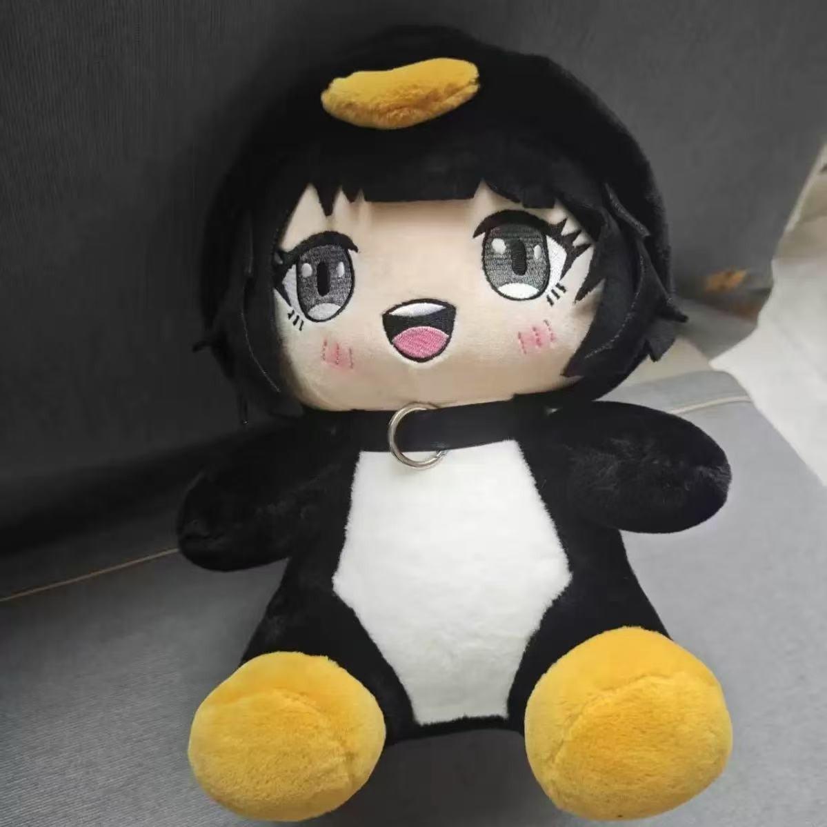 Arknights: Endfield Penguin Administrator Plush Toy, Cute Goo Goo Ga Ga Anime Plushie, Soft Stuffed Doll, Adorable Black & White Penguin Girl Plush, Perfect Gift for Fans, Kawaii Room Decor, Cuddly Stuffed Animals, Cute Animal Design