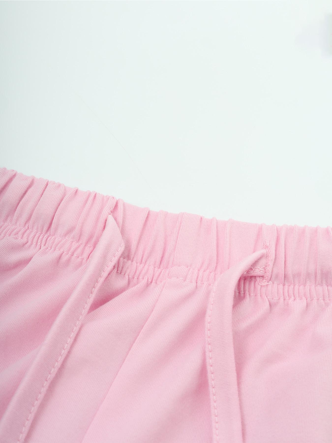 2026 Women's Four-Season Two-Piece Set, Strapless Vest Top & Wide-Leg Drawstring Elastic Waist Pants, Casual Loose-Fit Fitted Comfortable with Pockets