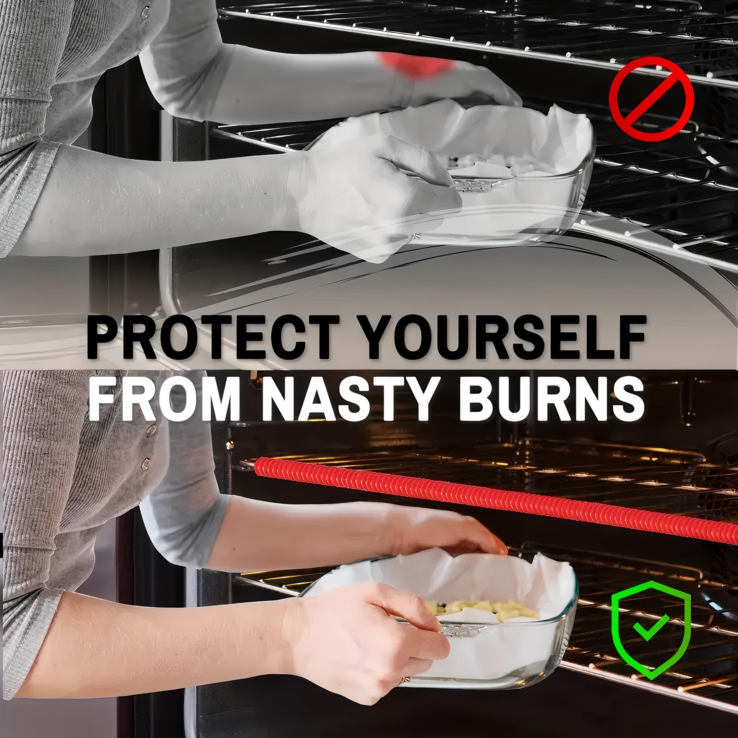 2-Pack Oven Rack Edge Protectors, Heat Resistant, Burn Proof, Kitchen Safety Tools, RV Kitchen Counter Enhancements, Protective Strip