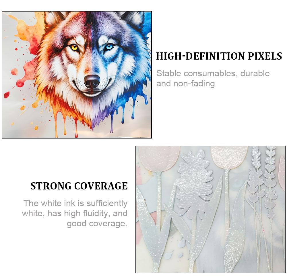 8pcs Vibrant Color Floral Paw Heat Transfer Film, Color-Fast Durable Iron On Patches for Aprons and Work Shirts Personalization, Quality DTF Prints Ready to Press, DIY Craft Supplies