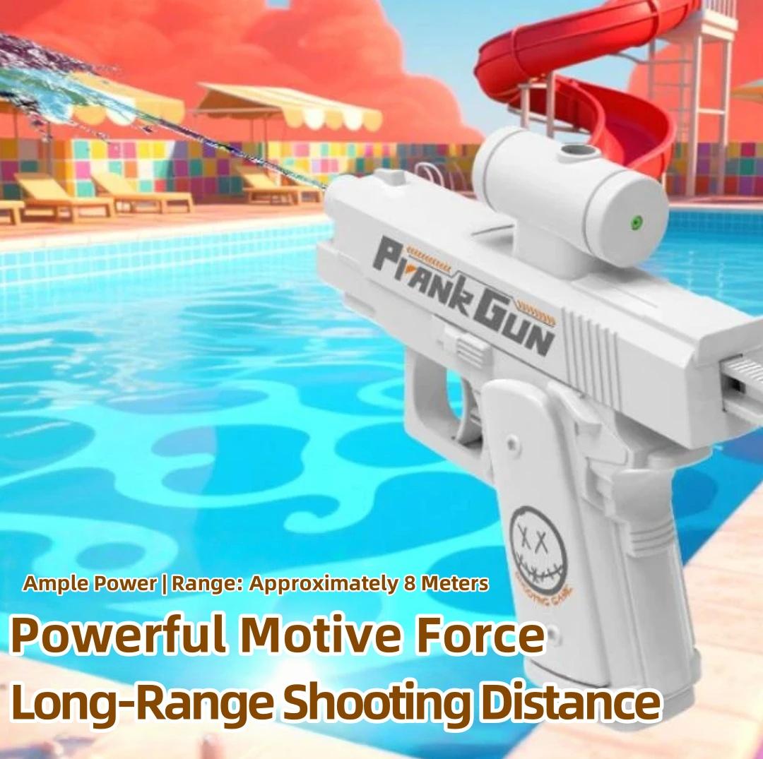 PrankWaterGunWater GunWaterblasterLargeCapacityOutdoor WaterCannonToy Automatic Water Gun Range: 8 Meters