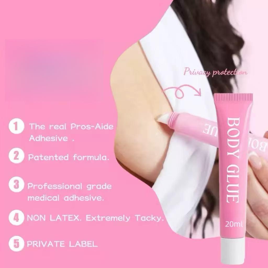 No More Bra Strap Slips! Body Glue for Clothes – Liquid Anti-Slip for Strapless Tops, Low-Cut Dresses, Underwear, Invisible, Skin-Safe, Lasts All Day | #FashionHack