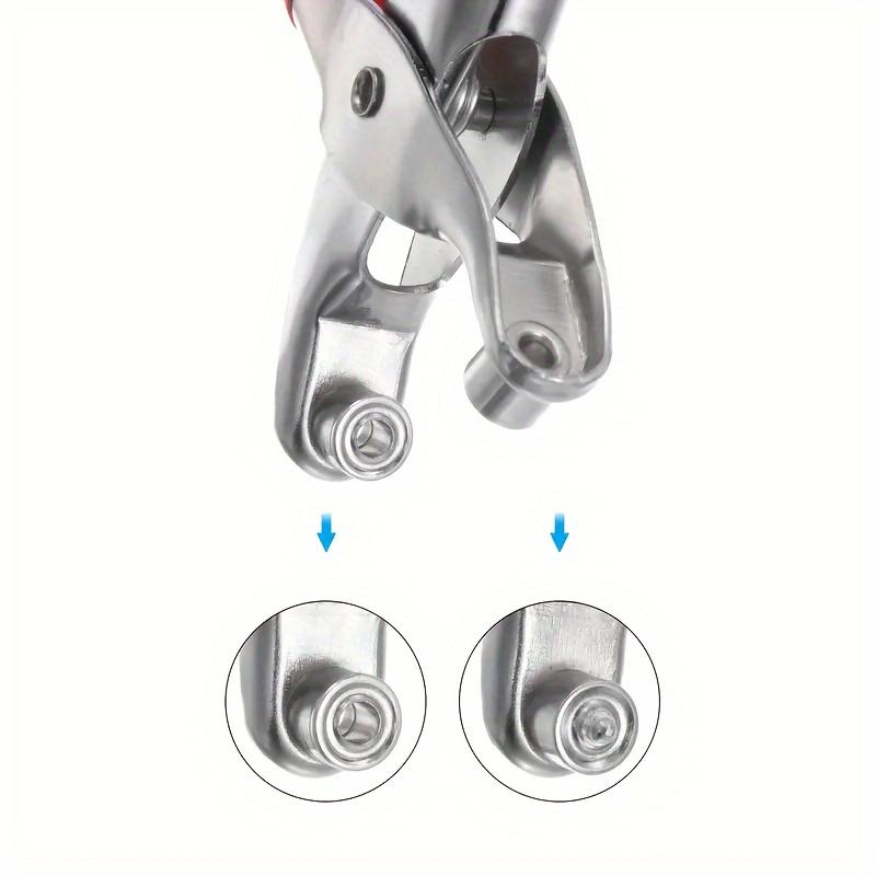 101pcs 4.5mm Golden Grommet Tool Kit - Professional DIY Eyelet Punch Pliers Set for Faux Leather, Fabric, and Belt with 100 Metal Eyelets, Washers, and Portable Hand Press - Ideal for Tarp Hole Punch, Rivet Press, and Crimper Tasks Sewing Tools