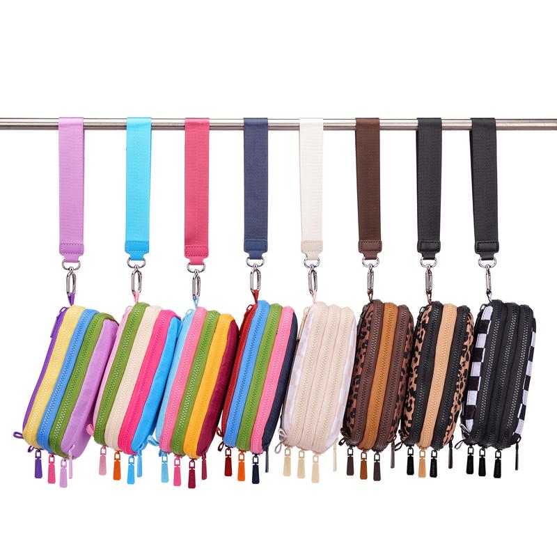 CN6051 Three-Layer Contrast Color Multifunctional ChestBag Polyester Material Waterproof Waist Bag lightweight commuter HandbagTikTokShopHolidayHau