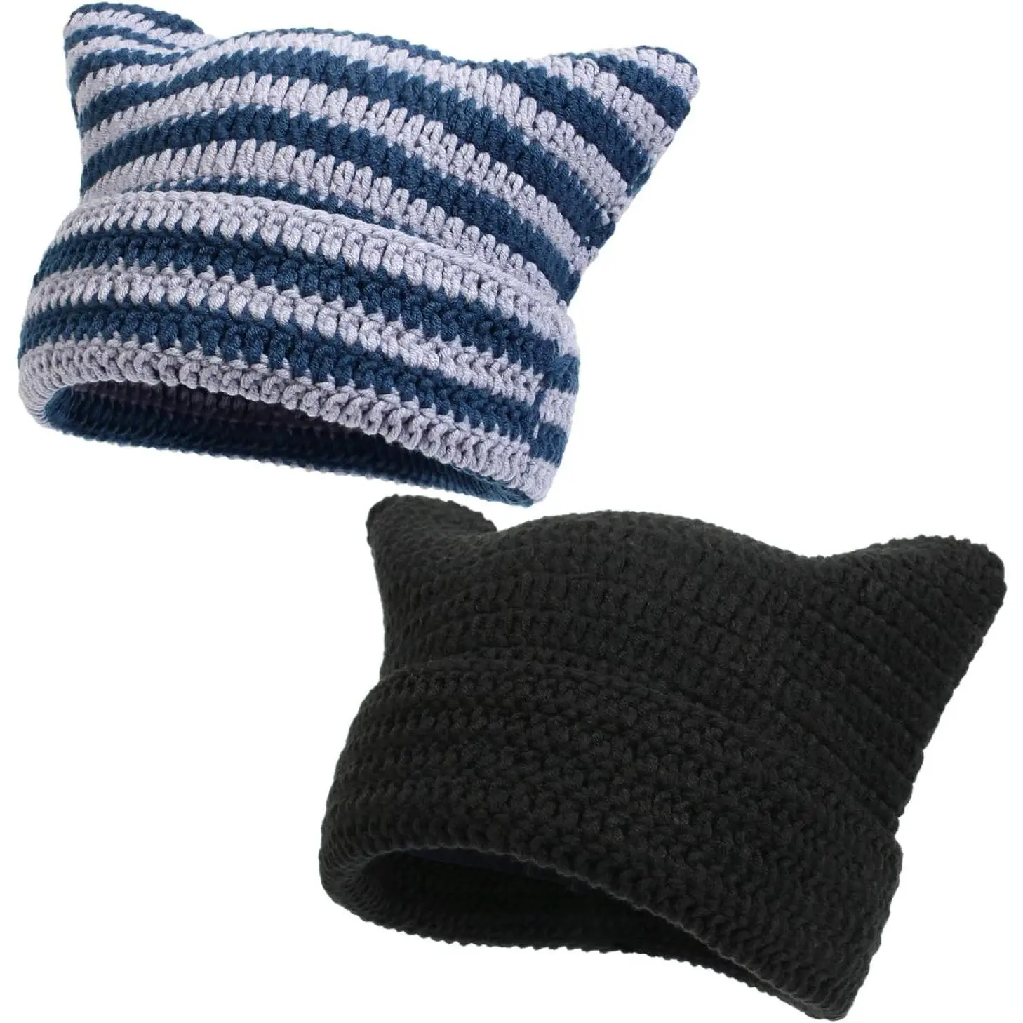 Blue Gray & Black 2pcs