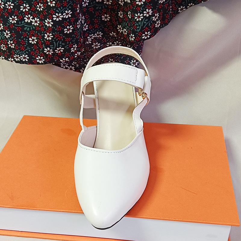 High Heeled Sandals Women Large Size Closed Toe Sandals Women Shoes Single Shoes Size 35 to 41