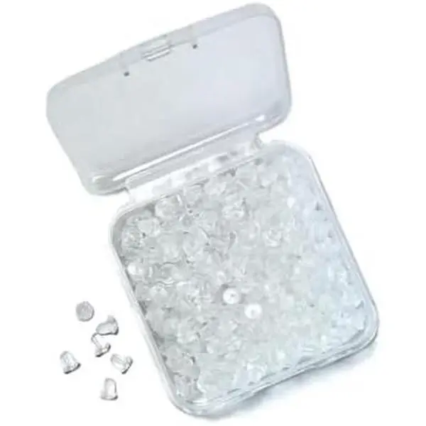 400 Pack  Earring Backs for Studs Earring Backings Soft Clear Ear Safety  Pads  Clutch Stopper  for Fish Hook Earring Studs Hoops