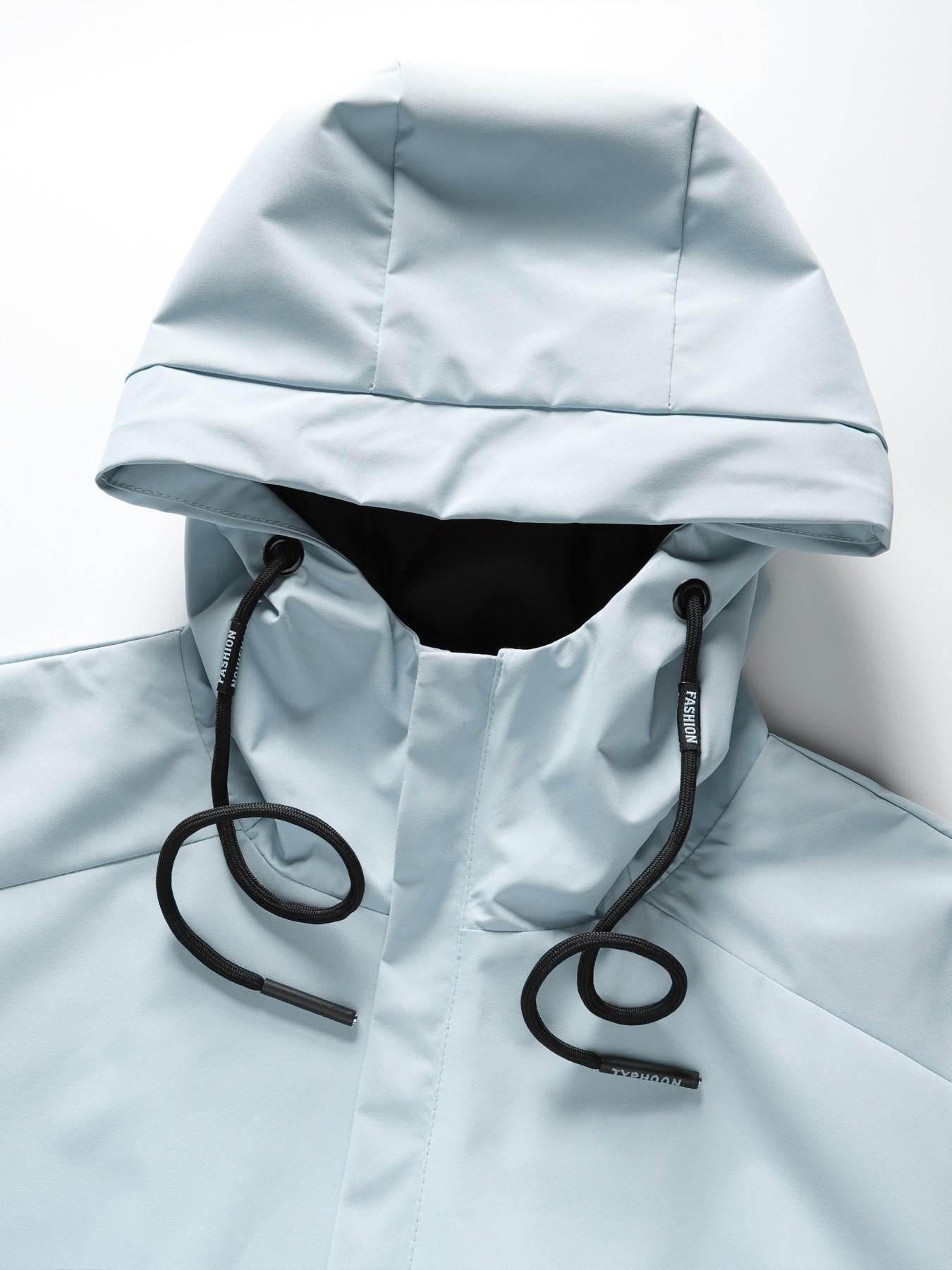 Women's Hooded Windbreaker Jacket Cute Spirit Lead Me Inspirational Letter Print Jacket Two Color Options Hooded Loose All Season Wear Jacket For Daily Commute Outdoor Hiking Clothing Comfortable Breathable Machine Washable Plus Size