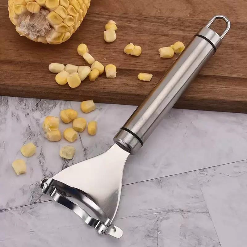 Kitchen Home Stainless Steel Corn Kernel Separator Sheller Knife, Quick Grain Separation, Easy Corn Kernel Removal, Universal Size