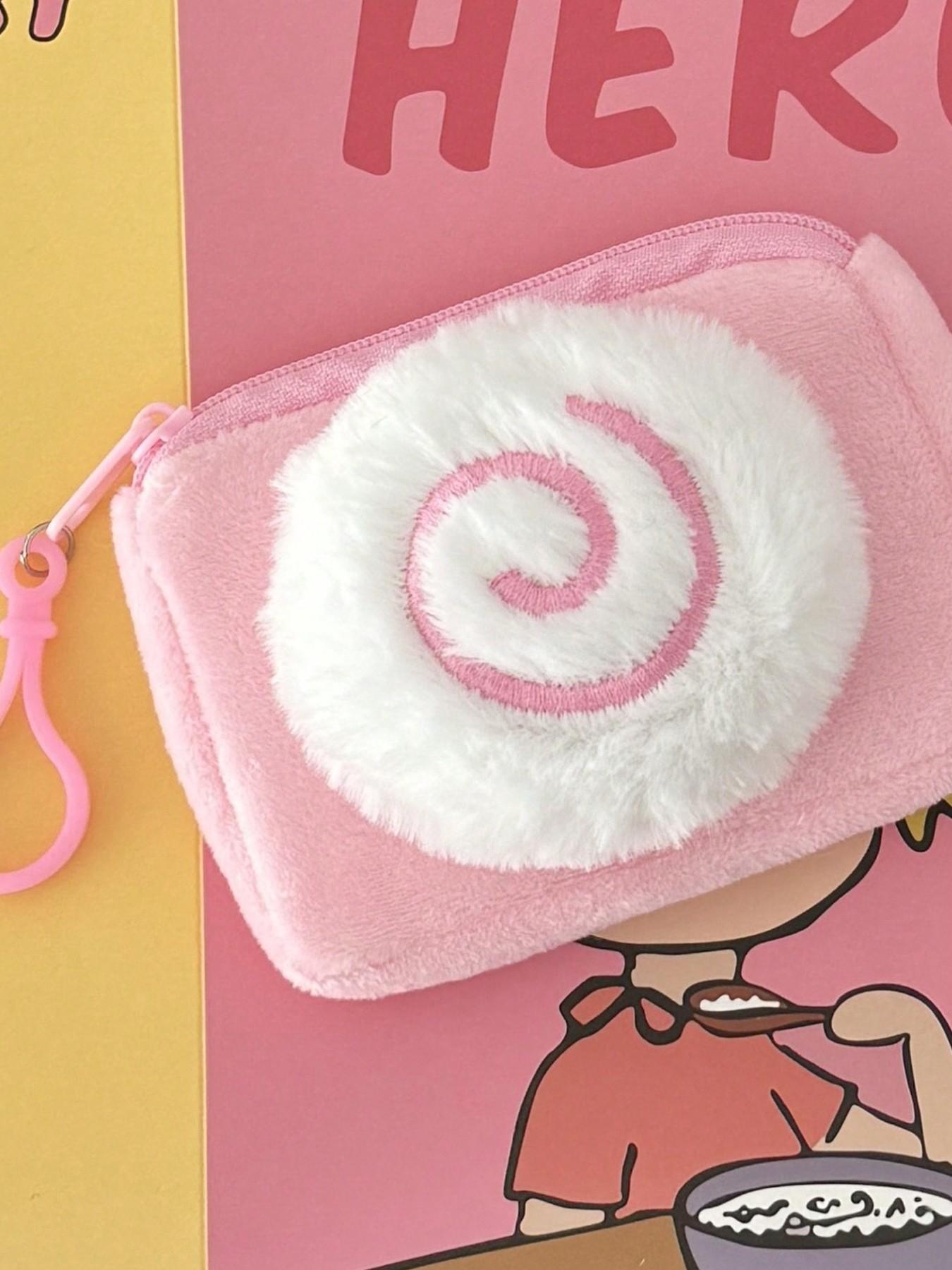 Cartoon Fish Shape Cute Wallet, Square and Round Options, Soft Faux Fur, Hand Washable, Zipper Pouch, Perfect Gift for Family Friends