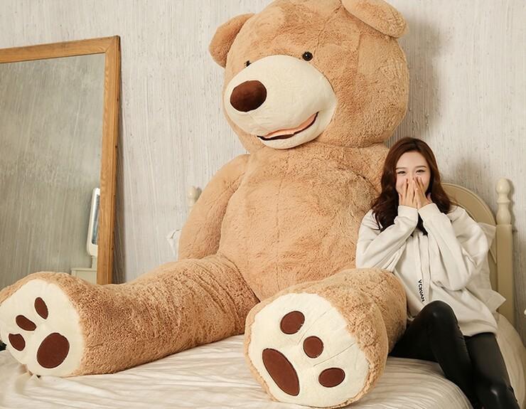 100cm-200cm America Giant Teddy Bear Plush Toys Soft Teddy Bear Skin Popular Birthday & Valentine's Gifts For Girls Kid's Toy