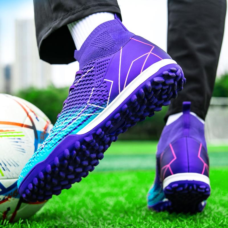 Men's High Top Football Shoes, BreathableComfortable Football Cleats, Professional Football Shoes