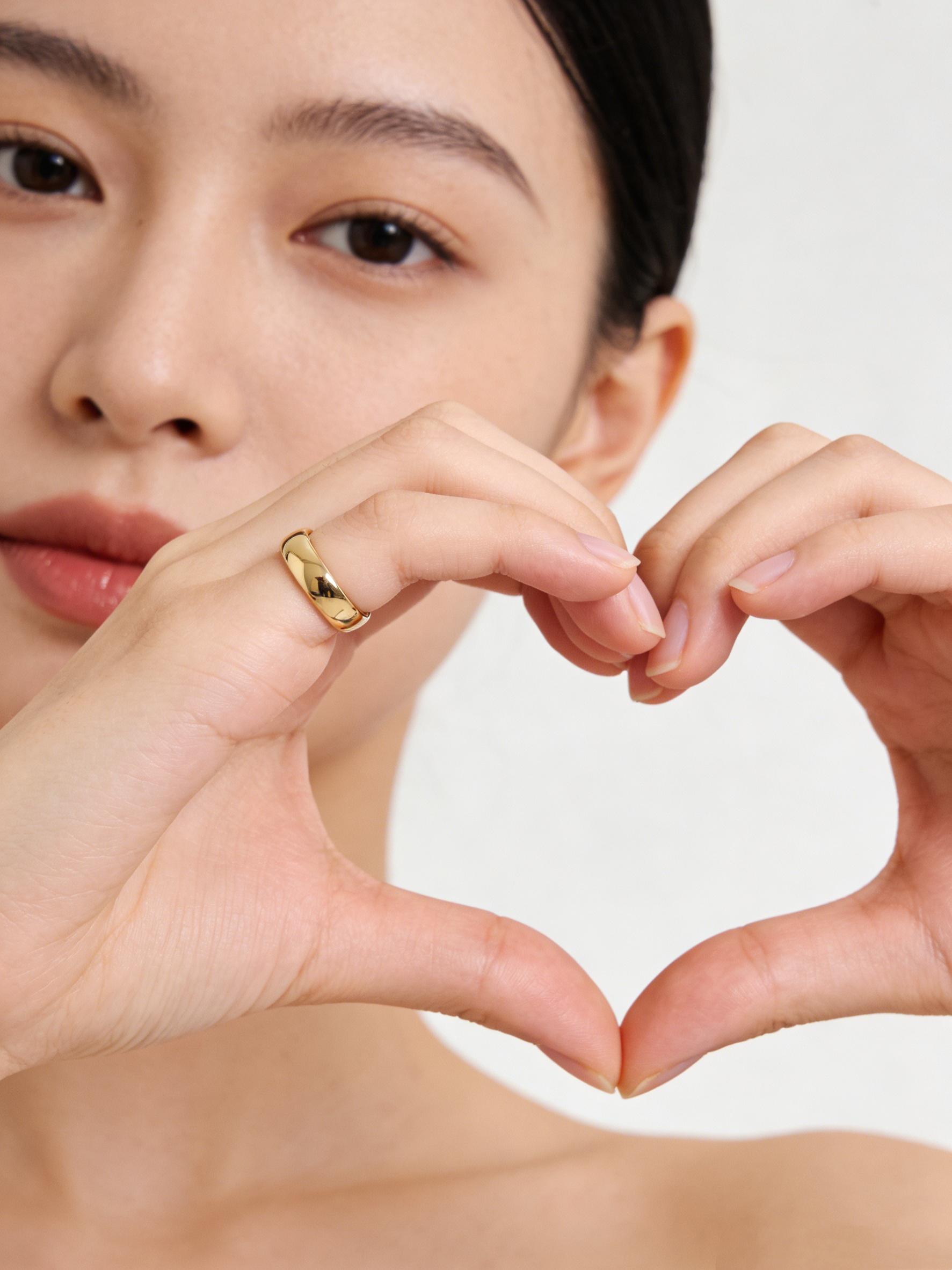 Couple Rings, Fashion Titanium Steel Ring, Curved Classic Simple Engagement Ring, Unisex Ring, Valentine's Day Ring