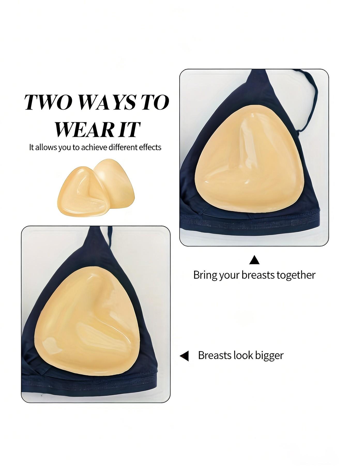 Double-Sided Adhesive Chest Lift Inserts, Large Reusable Comfortable Body Enhancer Pads, Effective and Safe for Daily Use