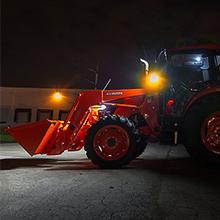 Nilight 4.5Inch 42W 4200LM Amber LED Light Pods Round Flood Light Off Road Lights Fog Lights Driving Roof LED Work Light with 16AWG Wiring Harness Kit-2 Leads dealsforyoudays