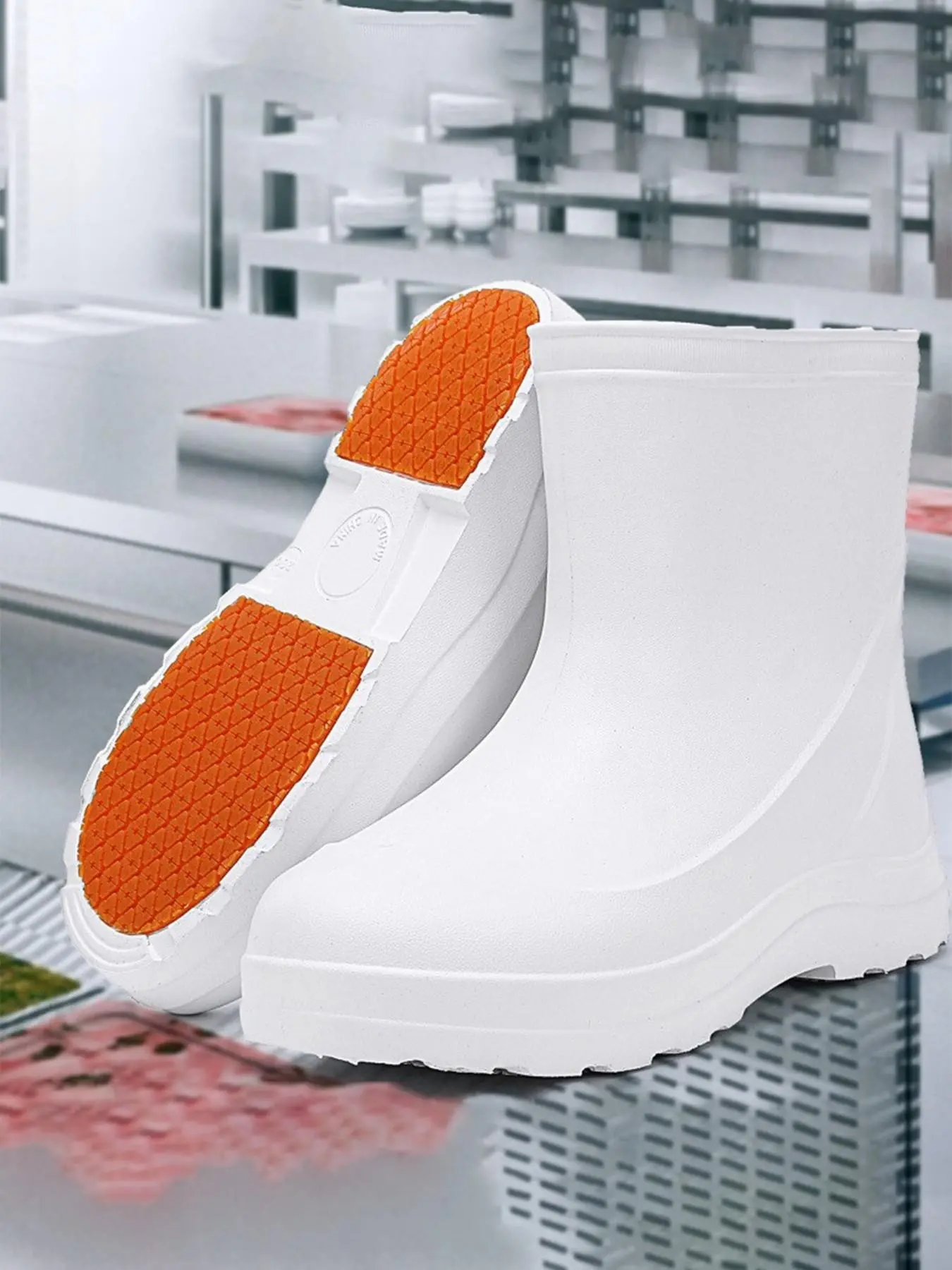 Anti-Slip Mid-Calf Rain Shoes, Lightweight Waterproof Work Clogs, Kitchen Chef Shoes, Hospital Nurse Shoes, Outdoor Safety Footwear