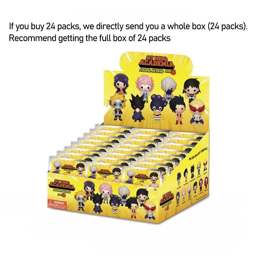 MY HERO ACADEMIA Officially Licensed 3D Anime Character Series Mystery Blind Bag Clip Keychain Random One Momo Yaovorozu and Fumikage Tokoyami or Other Characters for Mom Friend Anniversary Birthday Gifts