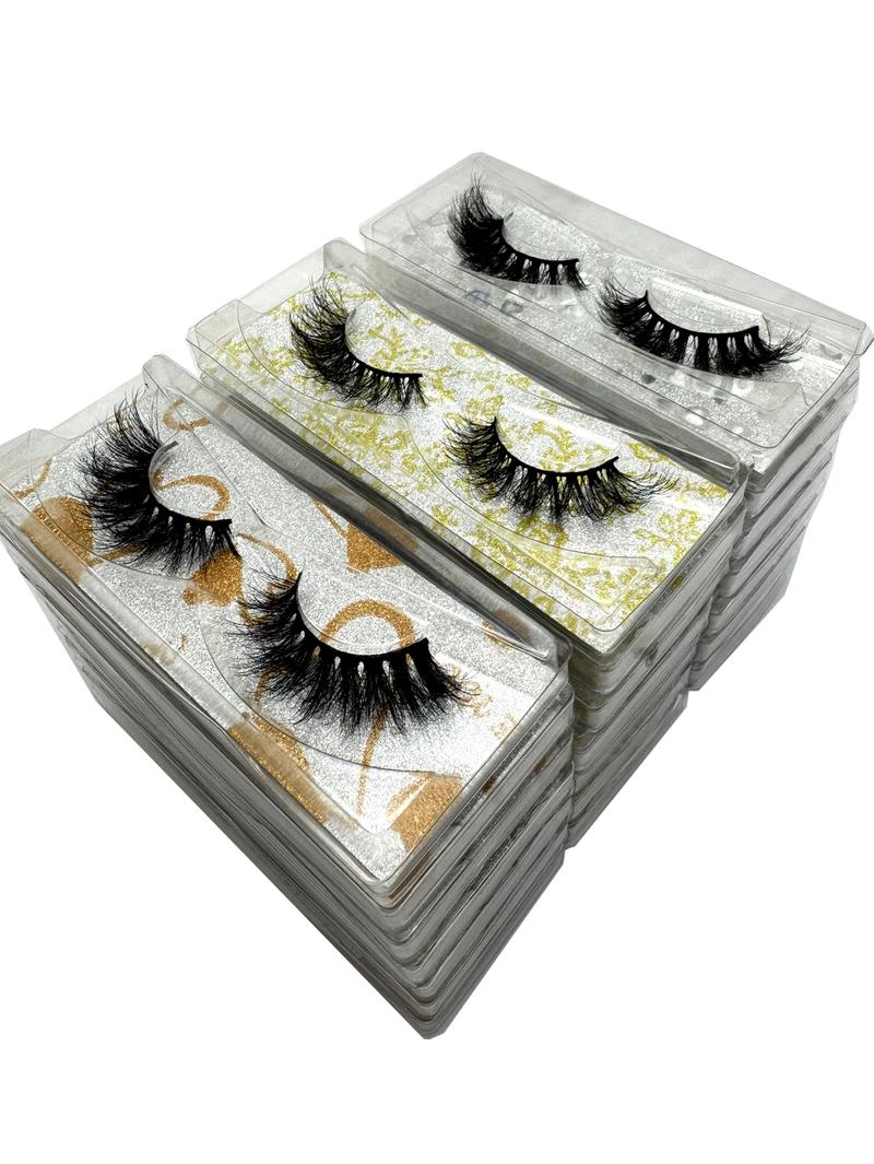 New Eyelash Wholesale 21 Pairs Mixed 3 Styles Faux 3D Mink Lashes Makeup Fluffy Thick False Eyelashes In Bulk Cilios Natural Lashes