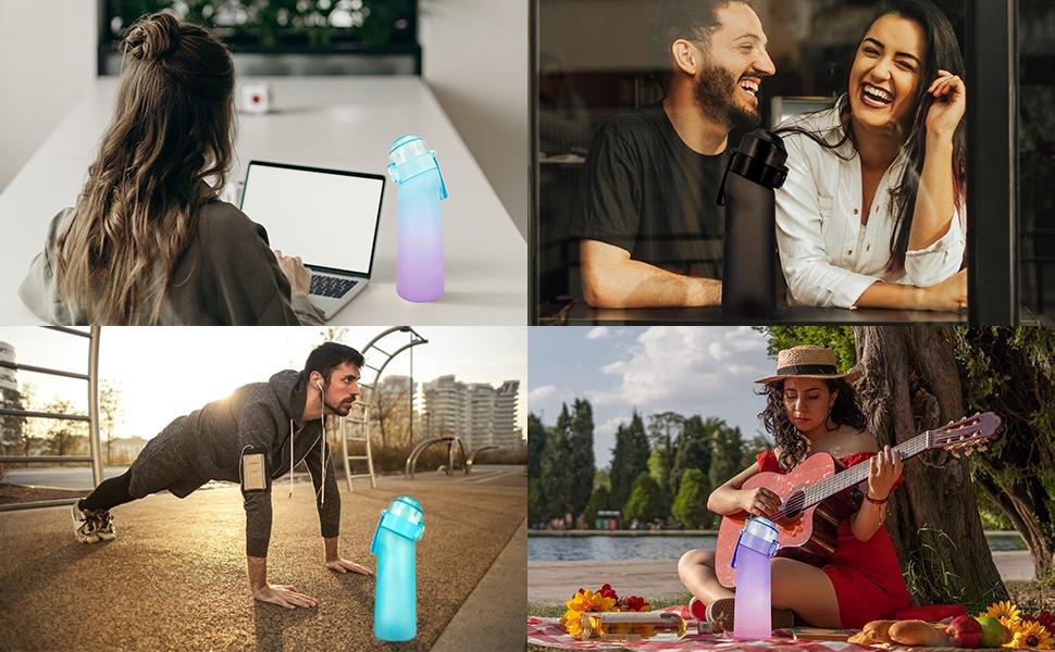 Up® Original Gen2 Personalized Fruit Flavor Water Bottle, Includes 7 Fruit Clips, Converts Plain Water to Flavored, Healthy Drinking for Youngsters & Students