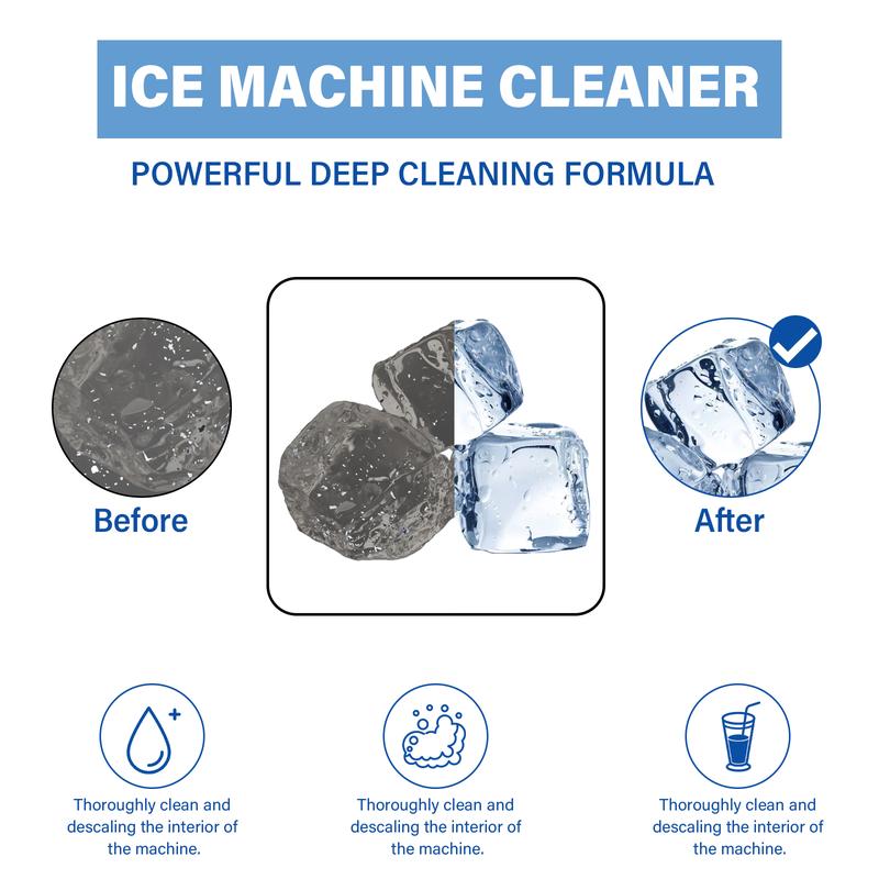 Newly packaged AGICEA 12-piece ice maker cleaner descaling agent, upgraded formula, suitable for household ice maker cleaner, ice machine cleaner