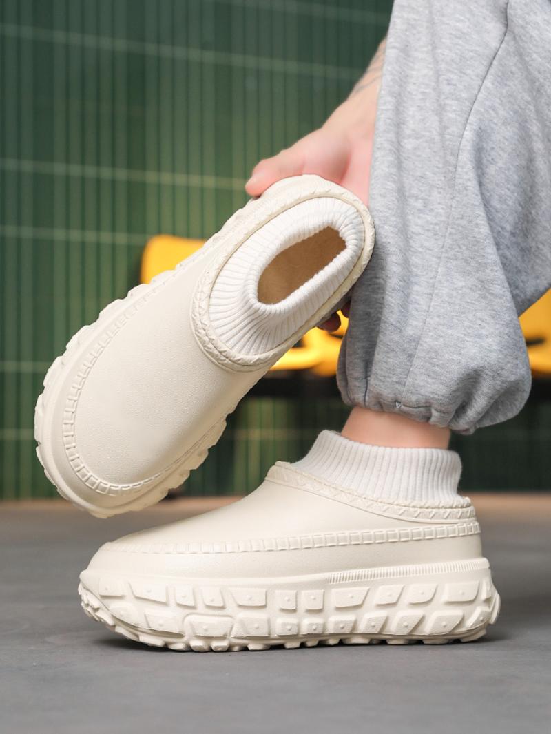 Unisex Fall & Winter Warm Eva Slippers, Thickened Insulated Lining, Anti-Slip Sole, Comfortable Garden Shoes, Ideal for Outdoor Hiking, Outdoor Walking Shoes