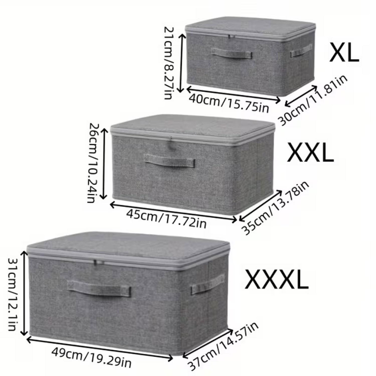 Extra-large stackable storage box - Multi-functional space-saving organizer suitable for use in wardrobes, bedrooms, kitchens, etc. - Ideal choice for toys, books, clothes and bed sheets.
