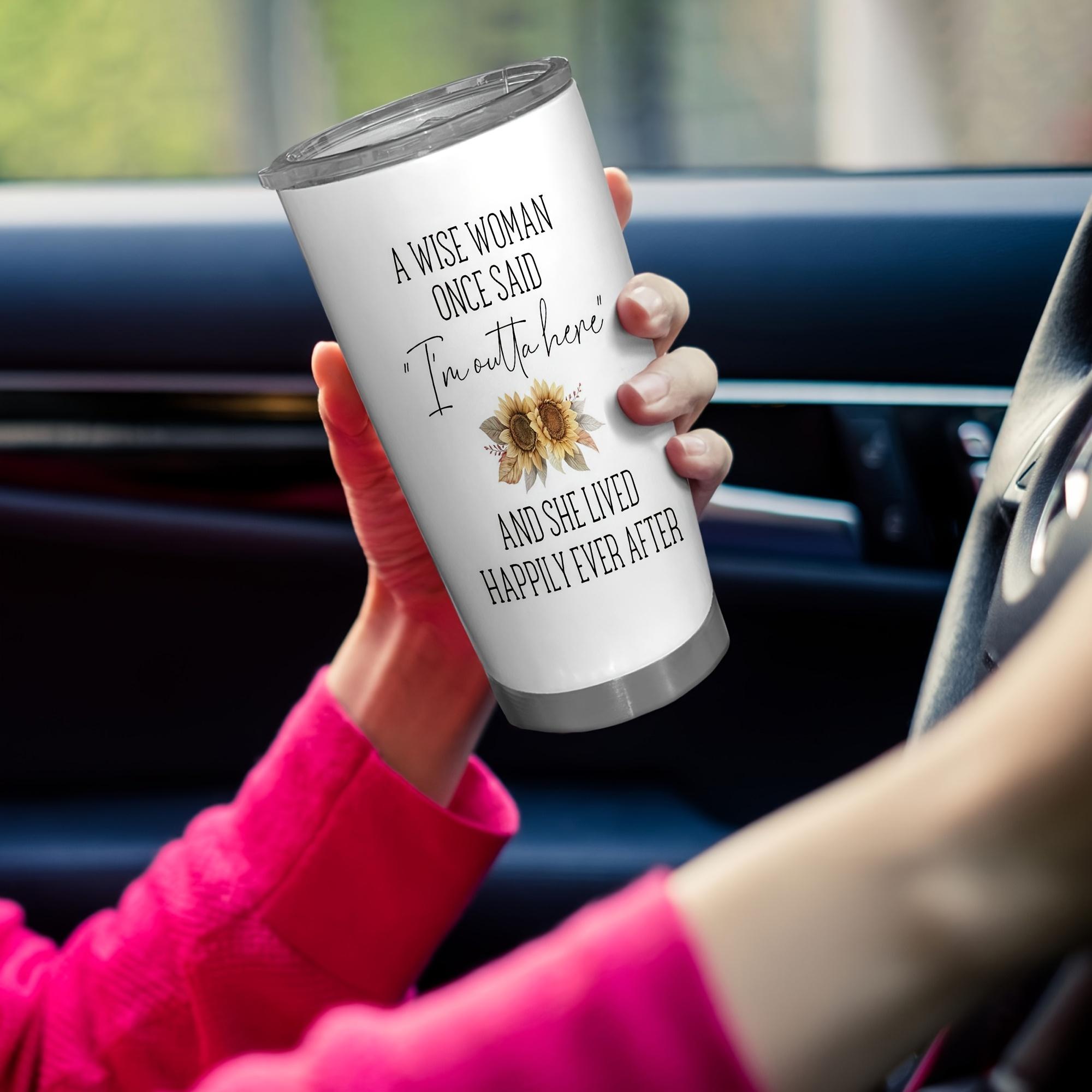 Retired 2026 Tumbler - Retirement Gifts For Women 2026 - A Wise Woman Once Said Stainless Steel Mug 20oz - Retirement Cup - Thank You Gifts For Coworkers, Nurse, Boss, Mom, Sister, Teacher, 1pc