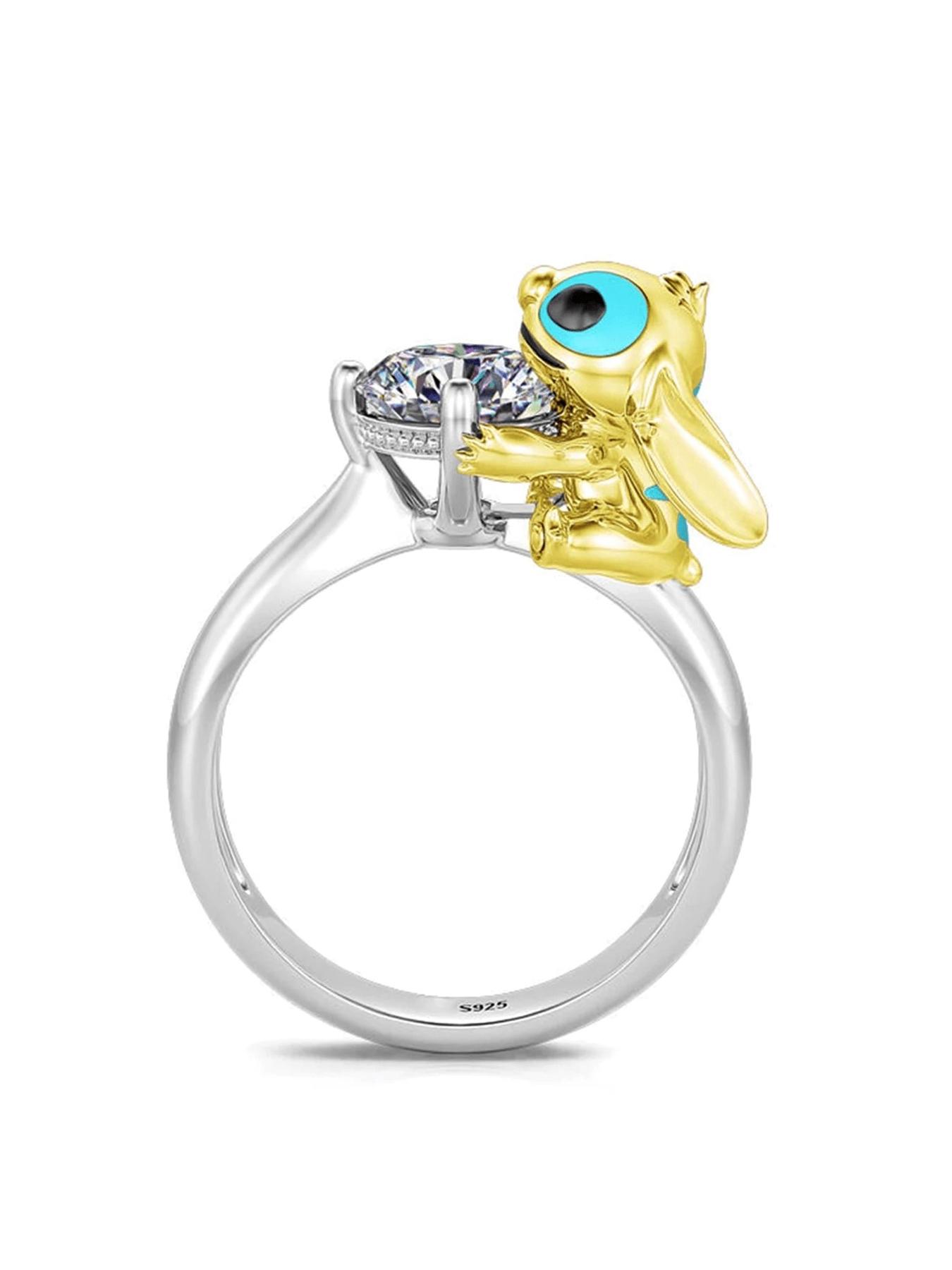 Elegant Silver Color Zircon Ring Set, Fashion Anniversary Engagement Wedding Jewelry Gift Box Included, Perfect Present for Her