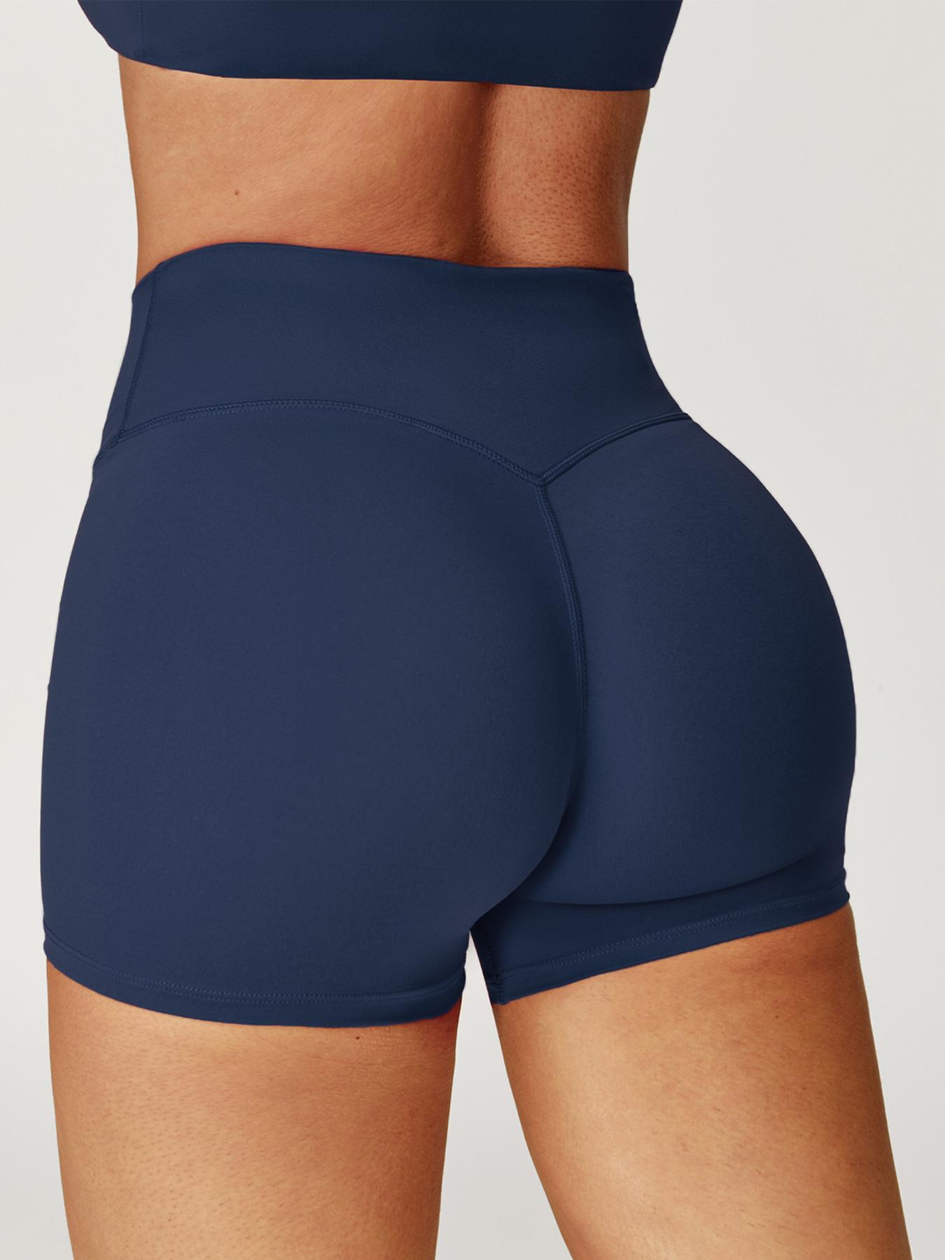 Women's High Waisted Tummy Control Booty Lift Athletic Shorts, Buttery Soft Workout Biker Shorts for Gym Yoga Running