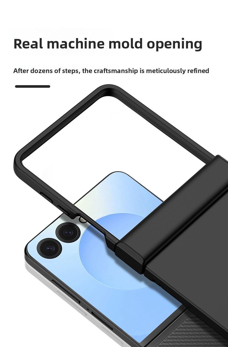 Candy-colored protective phone case Cover with hinge, hard PC back panel to protect the phone. Suitable for Samsung Galaxy Z Flip7, Z Flip7FE, Z Flip6, Z Flip5.