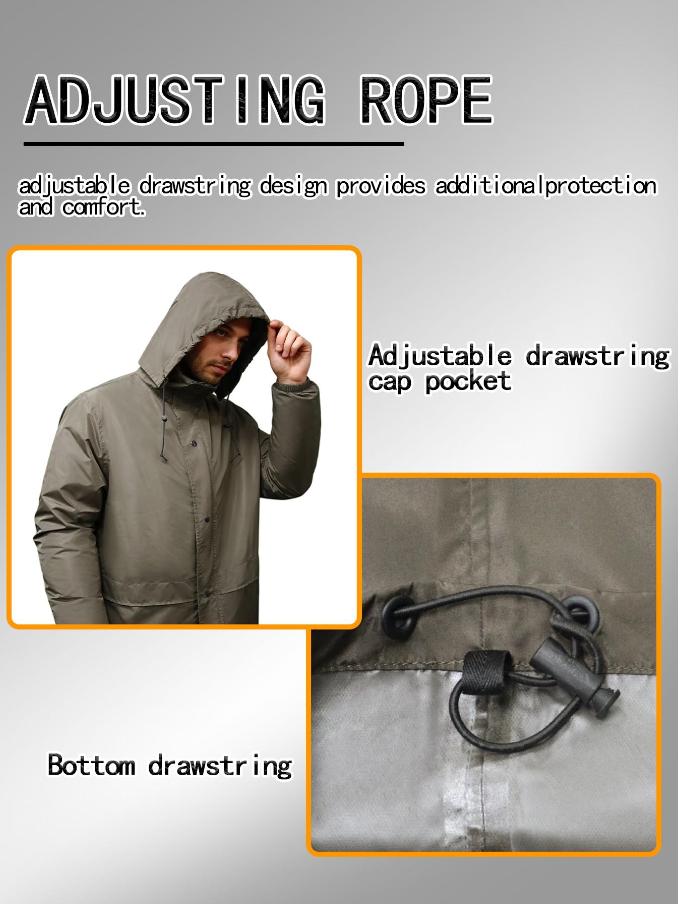 Waterproof Raincoat Set, Durable Breathable Unisex Rain Gear, Foldable Design, Ideal for Outdoor Activities, Rainy Day, Men's & Women's Rainwear, Waterproof Hooded Raincoat, Lightweight Rain Coat