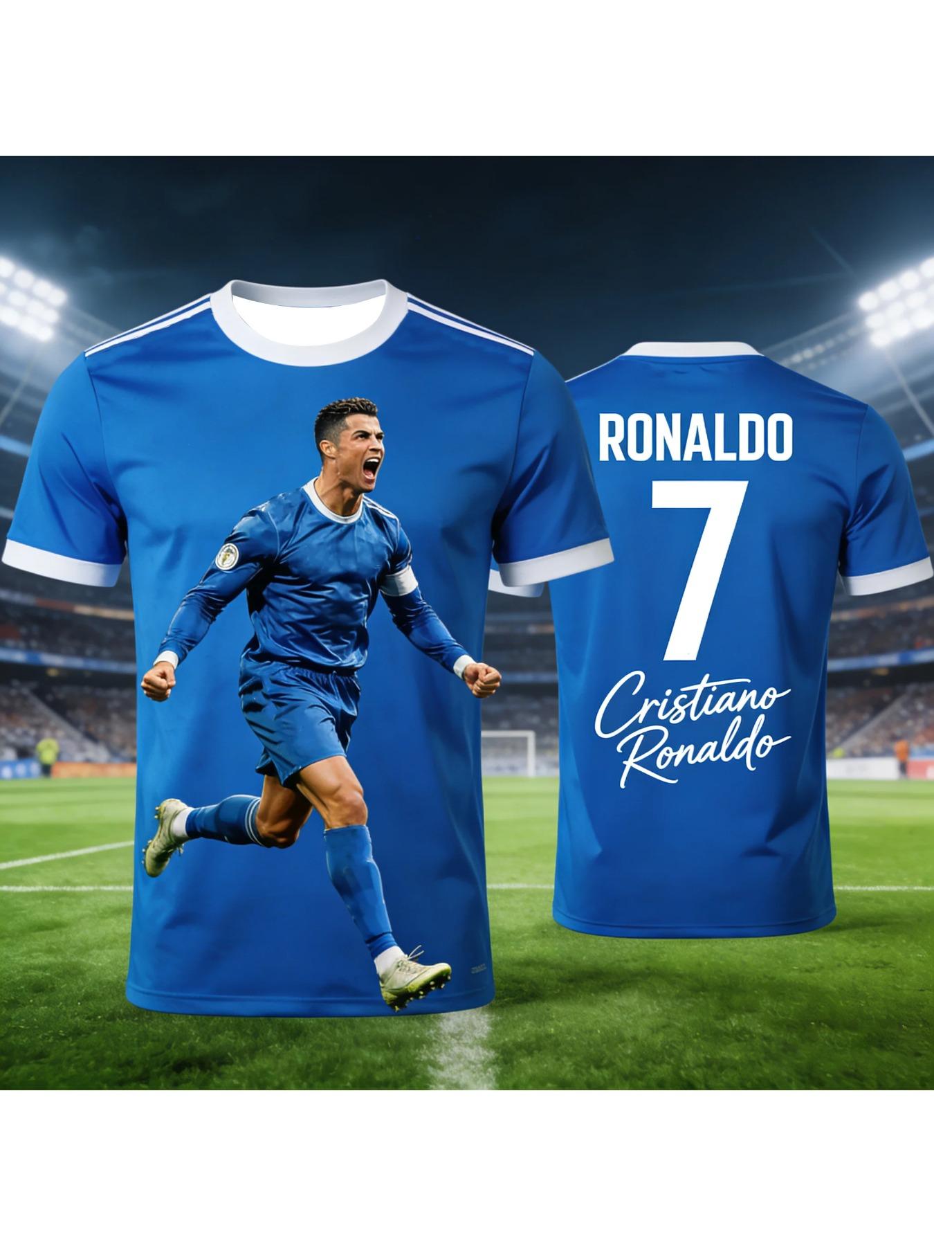 Ronaldo 2026 fan edition plus size children's and adult men's and women's football jerseys, comfortable summer training shirt, breathable sportswear