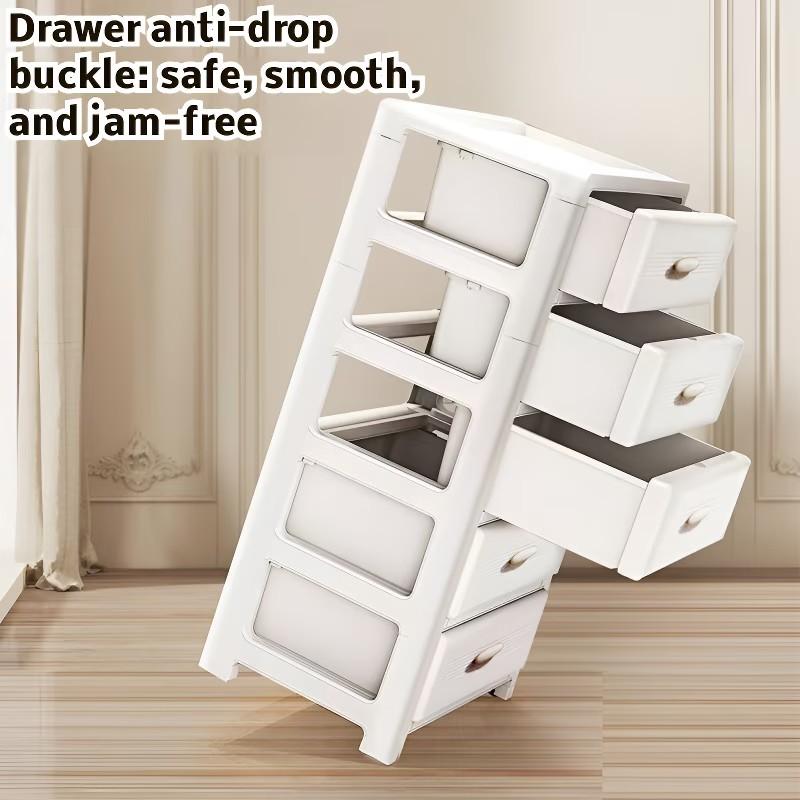 Modern Style Multi-Drawer Plastic Storage Box, Easy to Clean and Space-Saving, Multifunctional Organizer for Bedroom Living Room Office Dormitory