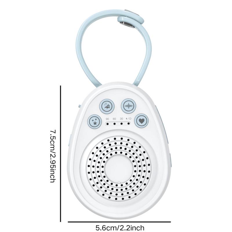 Portable Sleep Aid White Noise Machine - 1000mAh Rechargeable Battery & USB Powered, 20 Soothing Natural Sounds, Mini Portable Sleep Speaker, Noise Canceling Sleep Device for Office, Home & Travel with Timer and Memory Functions