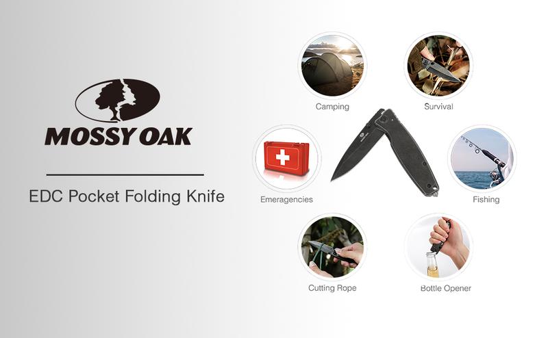 #JumpstartSale MOSSY OAK Folding Pocket Knife - 7 inch EDC Stainless Steel Drop Point Blade Knife - Multi-Functional Tool with Bottle Opener - Liner Lock Handle #JumpstartSale MOSSY OAK Folding Pocket Knife - 7 inch EDC Stainless Steel Drop Point Blade Knife - Multi-Functional Tool with Bottle Opener - Liner Lock Handle