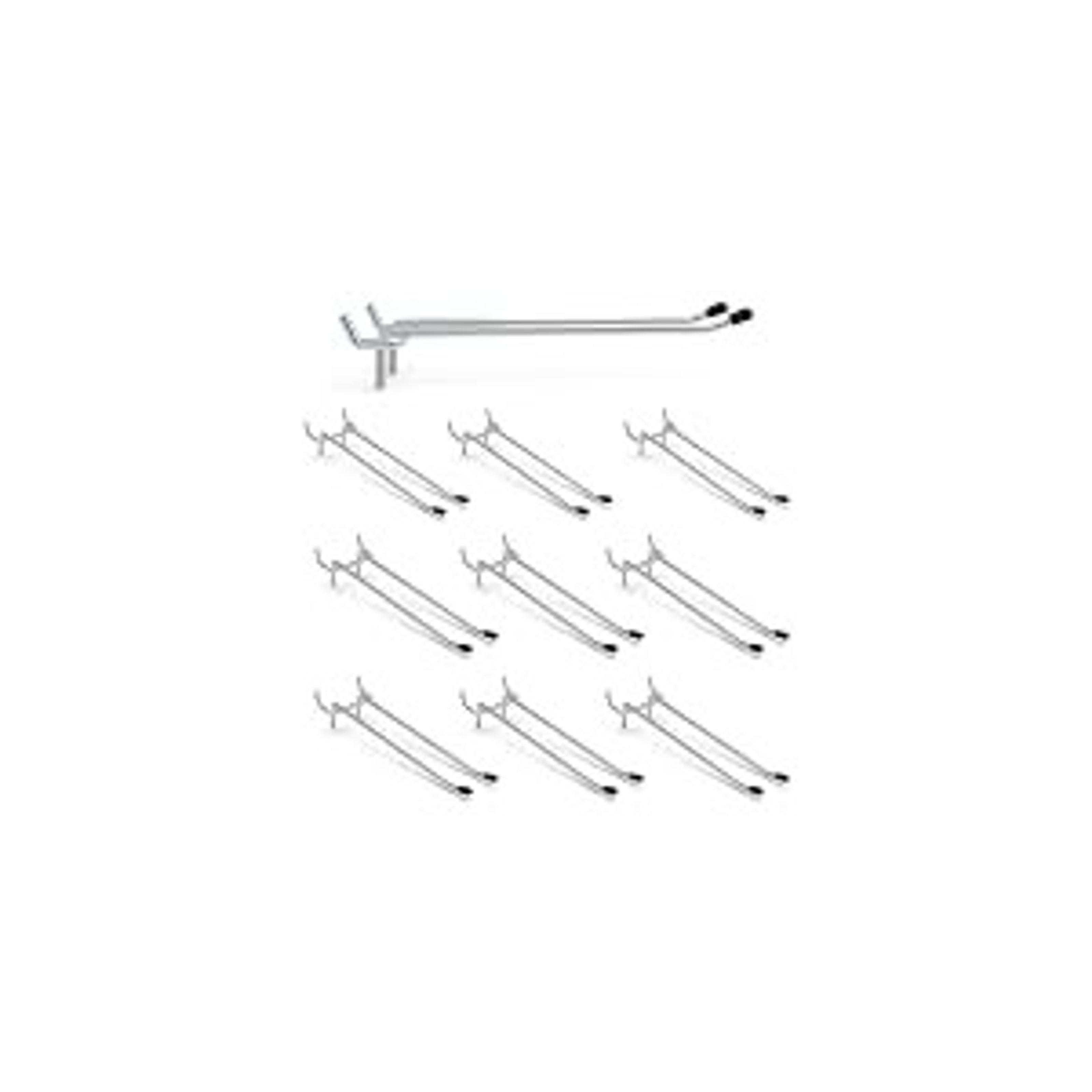 40 Pack Pegboard Hooks J-Hook – 1 Inch Black J Hooks for Pegboard – Heavy Duty Peg Board Hooks for Hanging Jewelry, Keys, Retail Items & Small Tools – Fits 1/8” & 3/16” Pegboards