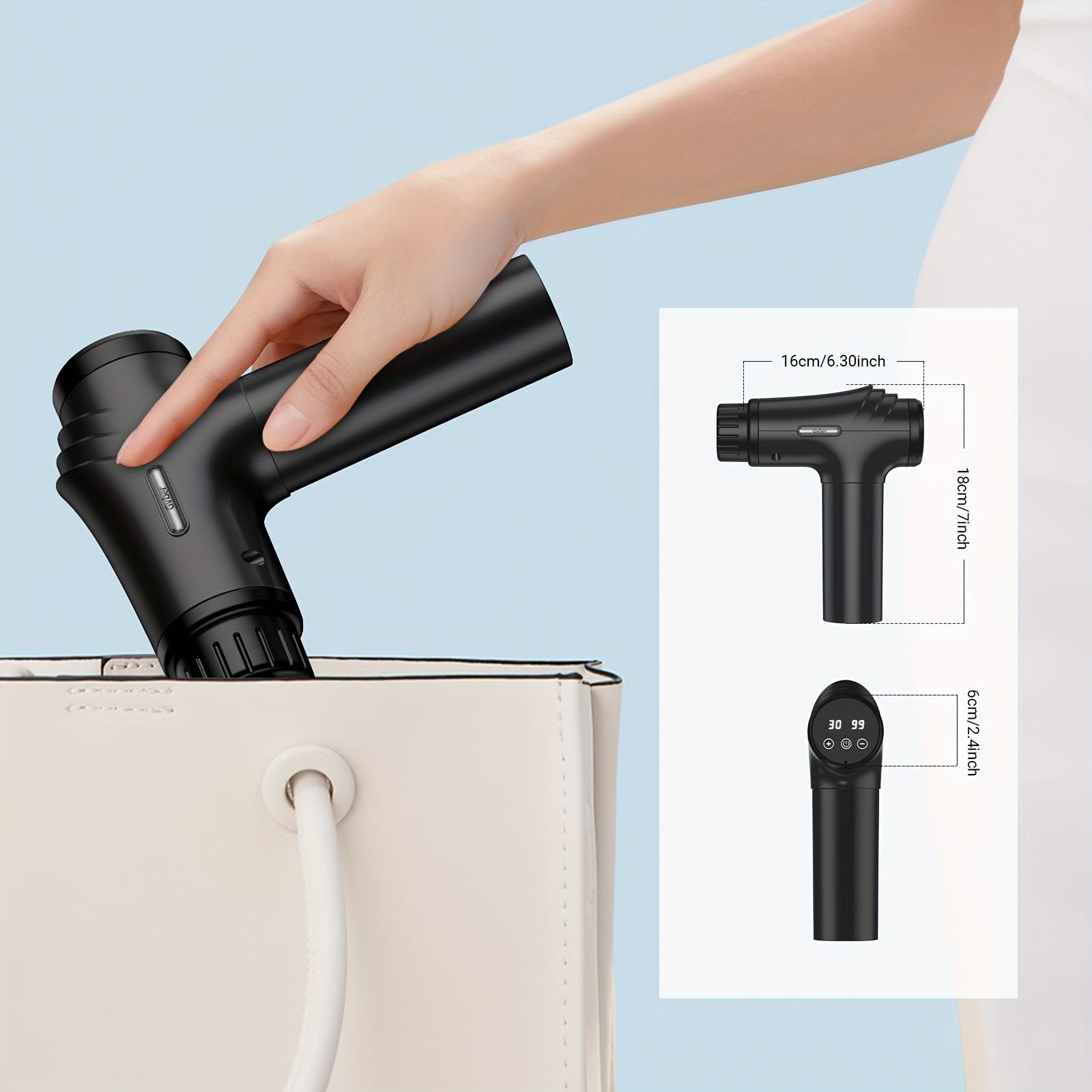 Mini Massage Gun (X7) - Deep Tissue Massage Gun for for Knee Foot Neck Back with 6 Massage Head & 30 Speed, Portable Muscle Massagers, Massager Device, Perfect Gift