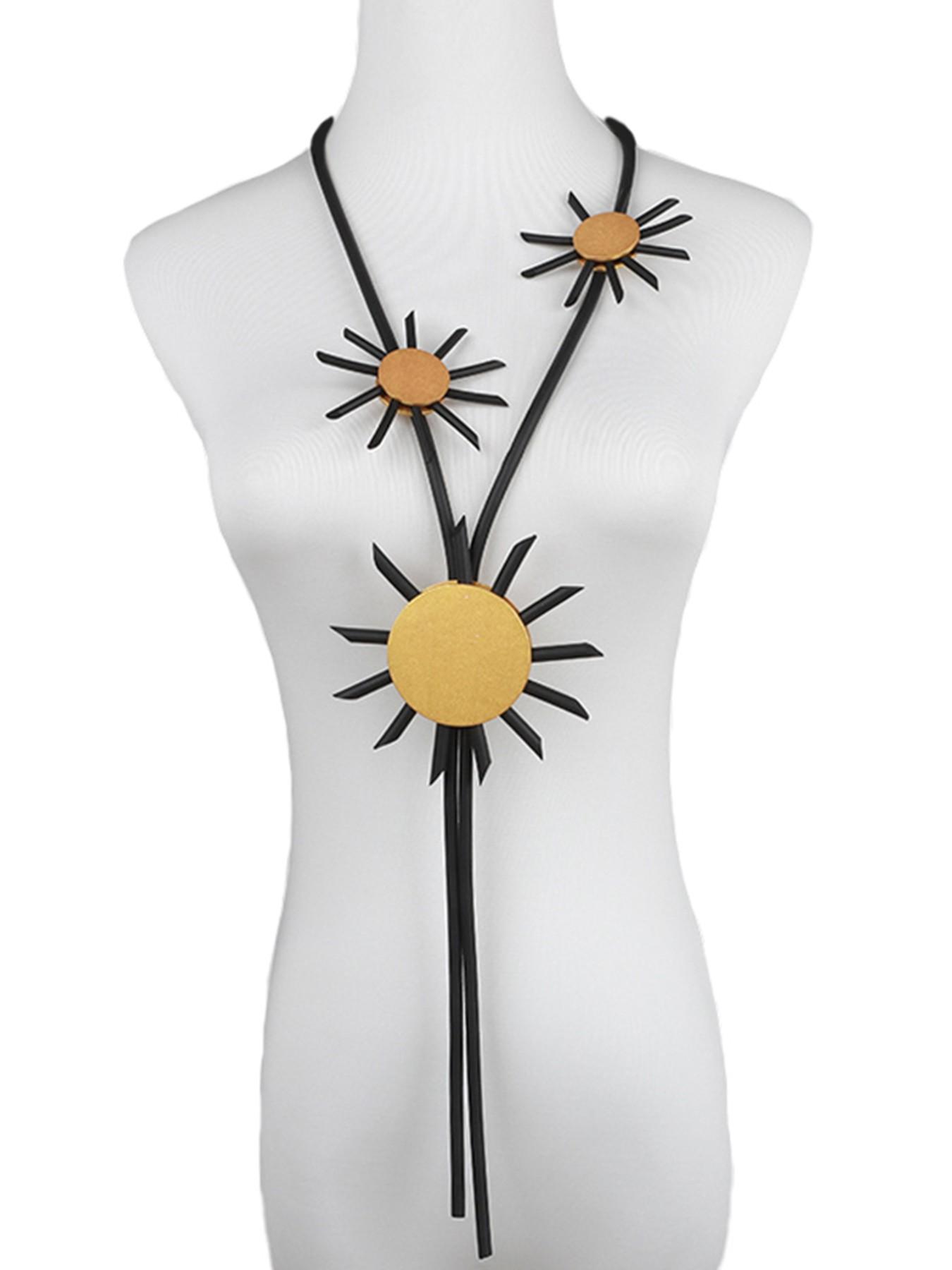 Simple Sunflower Shape Accessory, Minimalist Design, Three-Dimensional Sunflower Ornament, Elegant Decorative Piece, Perfect Gift Idea