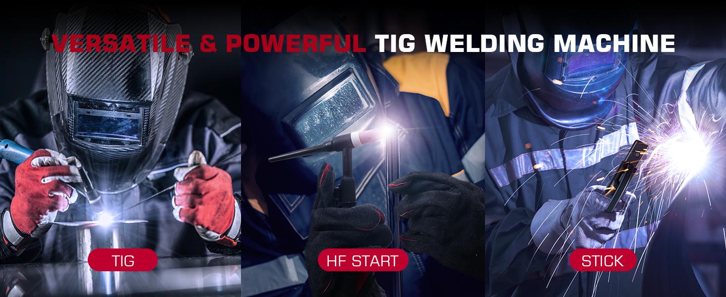 ARCCAPTAIN TIG200 TIG Welder 200A High Frequency 110v/220v Dual Voltage 2 in 1 LED Display TIG/Stick/Arc Welding Machine with 2T/4T Function & Tungsten Electrode Black Friday and Cyber Monday Deal, Thanksgiving/Christmas Gifts for Men/Dad