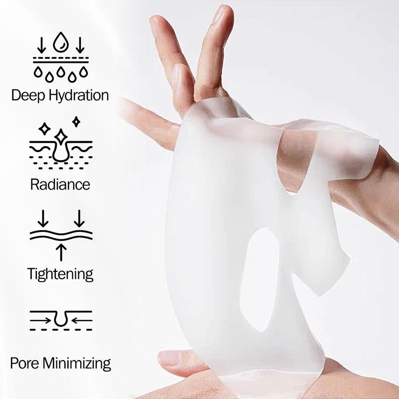 Biological collagen facial mask - moisturizing, pore shrinking, and tightening - enhance skin moisture, shrink pores, enhance elasticity, and glow youthful beauty facial mask