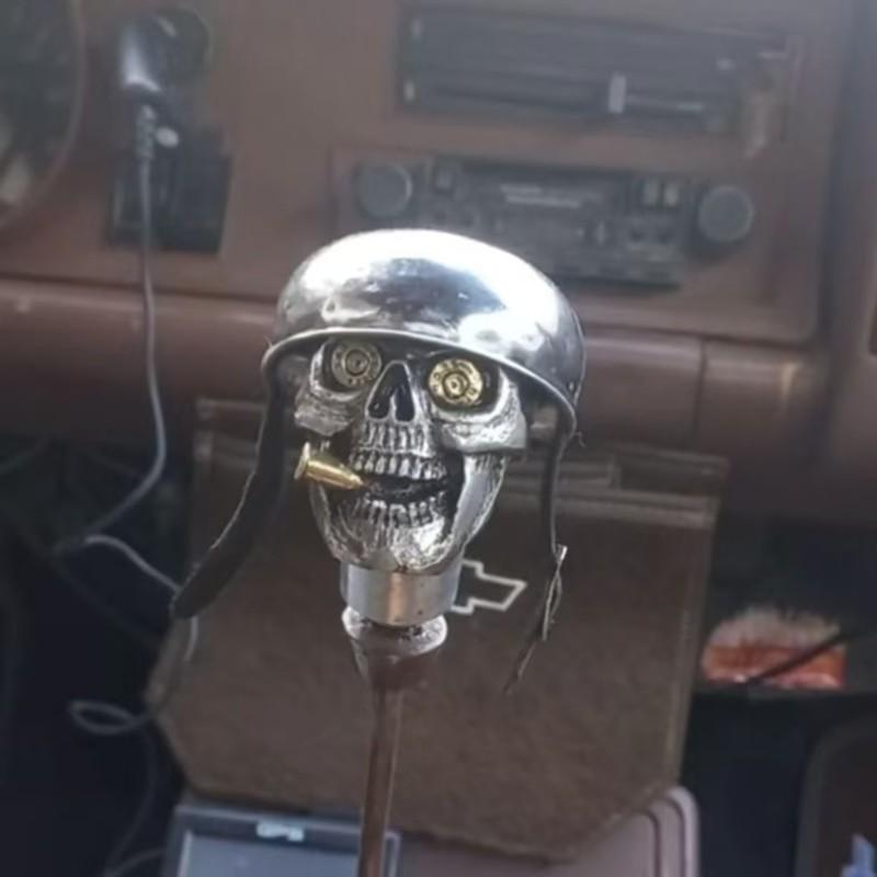 Skull Soldier Grip Car Gear Shift Lever, Trendy Automotive Accessory, Durable Design, Perfect for Vehicle Enthusiasts