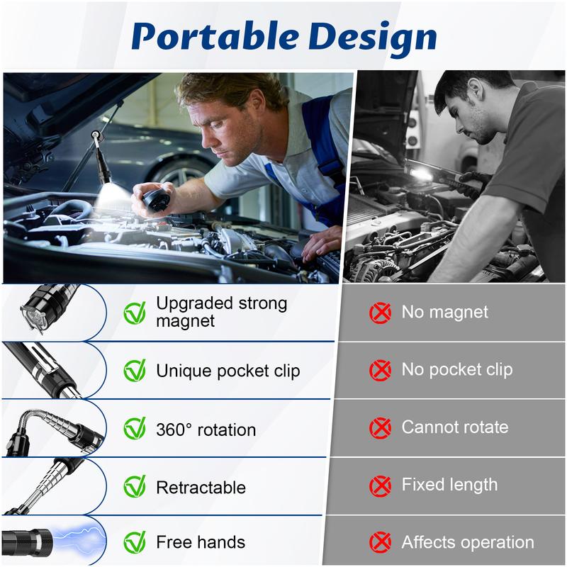 Telescoping Magnetic Pickup Tool with 3 LED Light, Magnet Flashlight, Extendable Neck up to 22 Inches, 360° Degree Flexible Neck, Gifts for Engineers, Mechanic, Men, Dad, Father, Husband, Boyfriend Telescoping Magnetic Pickup Tool with 3 LED Light, Magnet Flashlight, Extendable Neck up to 22 Inches, 360° Degree Flexible Neck, Gifts for Engineers, Mechanic, Men, Dad, Father, Husband, Boyfriend